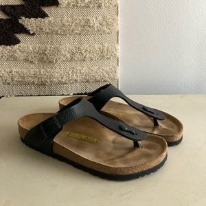 Womens black Birkenstock Gizeh size 39